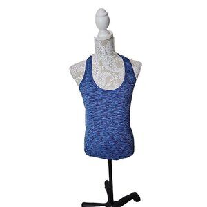 Athleta Fast Track Activewear Blue Space Dye Tank Top Womens Medium